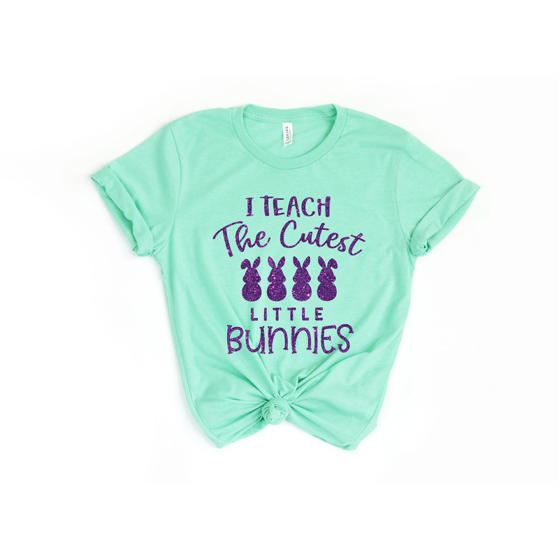 Easter Teacher Shirt, I Teach The Cutest Little Bunnies, Easter Bunny Tshirt, Funny Easter Gift For Teacher, Happy Easter Day Shirt - 2.jpg