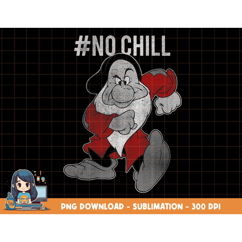 Disney Snow White Grumpy No Chill Vintage Graphic T-Shirt png, sublimation, digital print.jpg