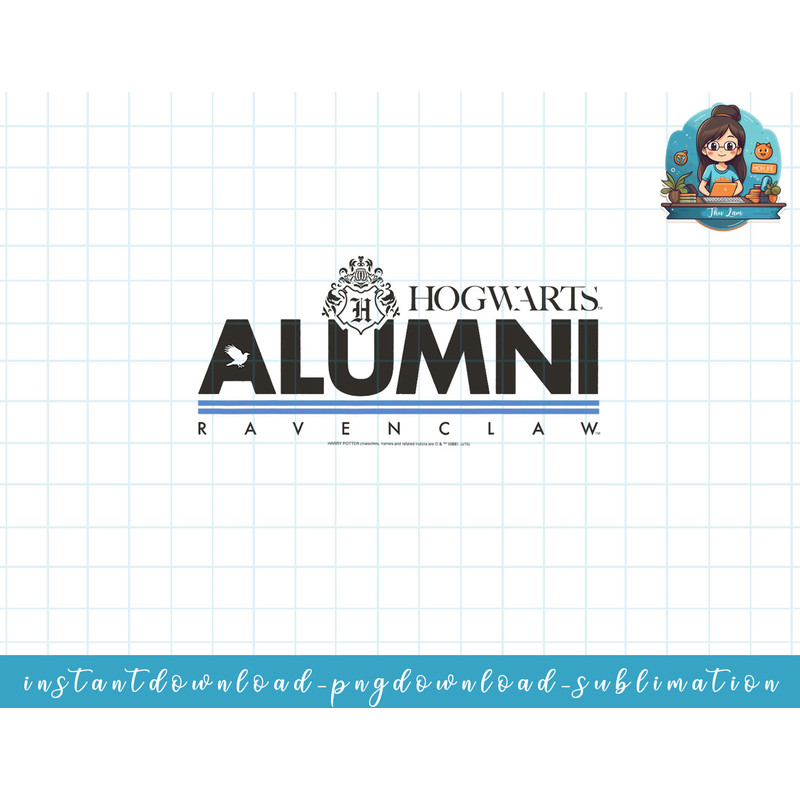 Harry Potter Hogwarts Alumni Ravenclaw png, sublimate, digital download.jpg