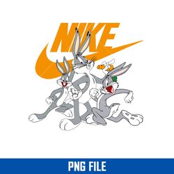 bugs bunny nike png, nike logo png, bugs bunny png, fashion brand png digital file