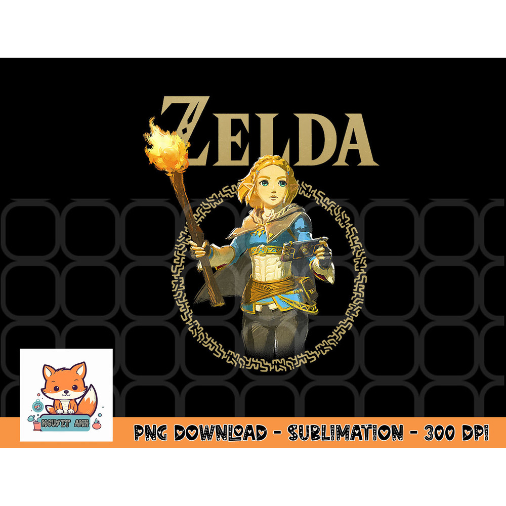 The Legend of Zelda Tears Of The Kingdom Zelda Portrait png, digital download copy.jpg