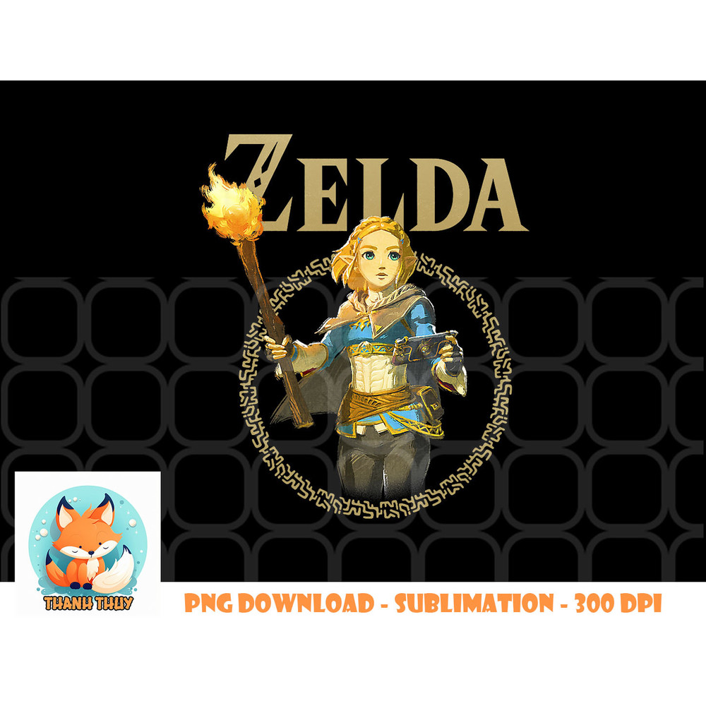 The Legend of Zelda Tears Of The Kingdom Zelda Portrait png, digital download copy.jpg