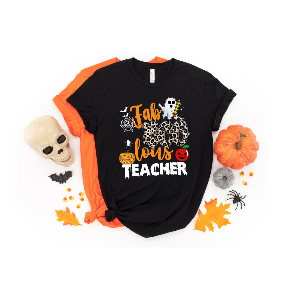 Faboolous Fabulous Boo Teacher Shirt, Cute Ghost Shirt, Funny Halloween Shirt, funny School spirit shirt, Halloween Gift - 2.jpg