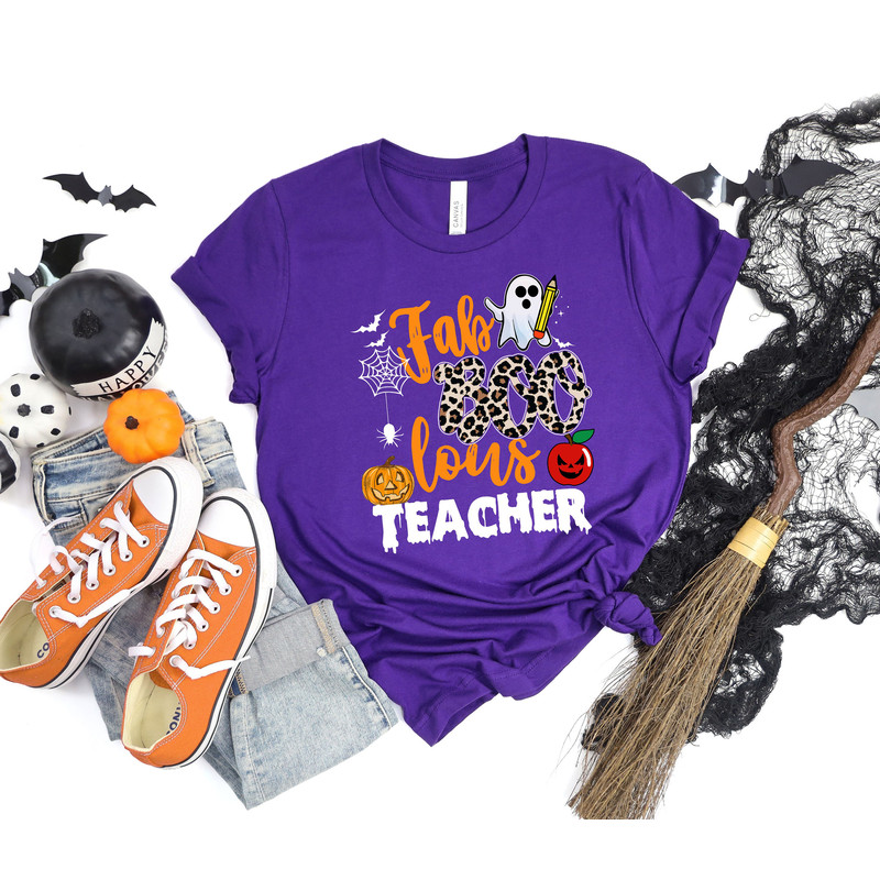 Faboolous Fabulous Boo Teacher Shirt, Cute Ghost Shirt, Funny Halloween Shirt, funny School spirit shirt, Halloween Gift - 3.jpg