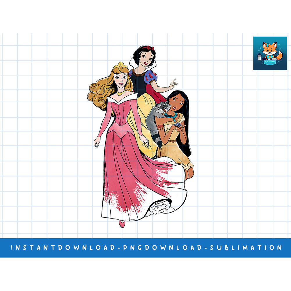 Disney Princess Aurora Pocahontas Snow White png, sublimate, digital print.jpg