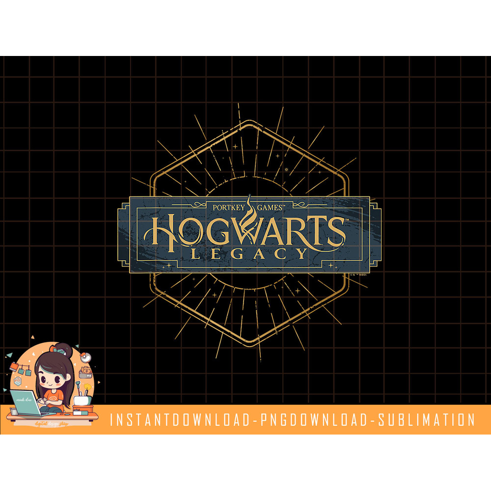 Harry Potter Hogwarts Legacy Logo With Marbled Background png, sublimate, digital download.jpg