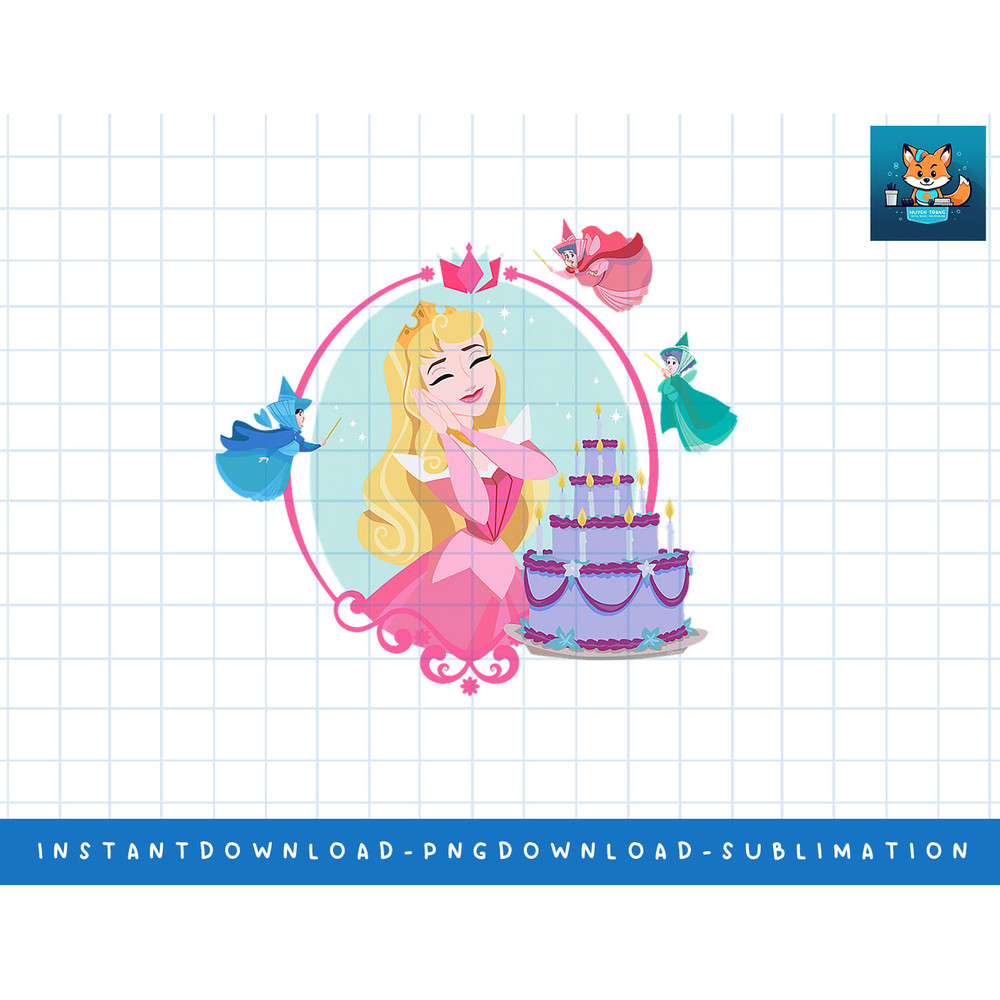 Disney Princess Aurora Sleeping Beauty Birthday png, sublimate, digital print.jpg