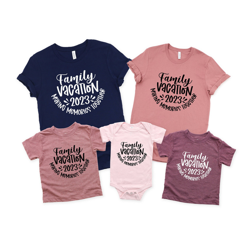 Family Vacation 2023 Making Memories Together Shirt, Family Vacation Shirts, Family Matching Tees, Summer Vacation T-shirts, Funny Travel - 2.jpg