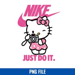 hello kitty swoosh png, hello kitty nike png, cartoon nike png, nike logo png, hello kitty png digital file