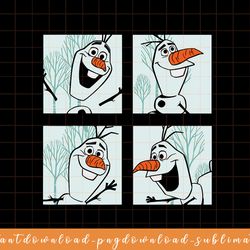 disney frozen 2 olaf panels png, sublimate, digital download