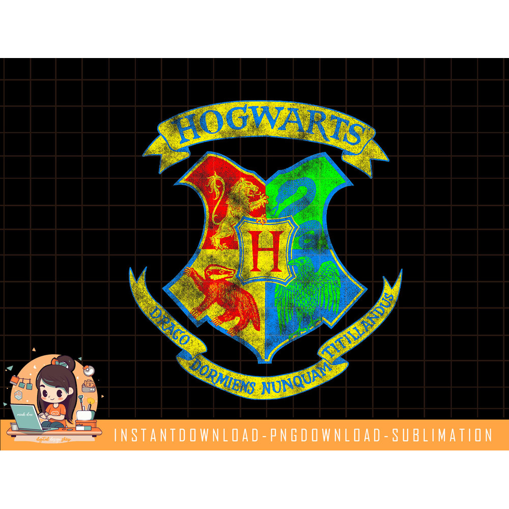 Harry Potter Hogwarts Neon House Crests png, sublimate, digital download.jpg