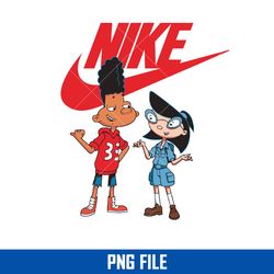 hey arnold nike png, gerald johanssen and phoebe heyerdahl nike png, nike logo png digital file