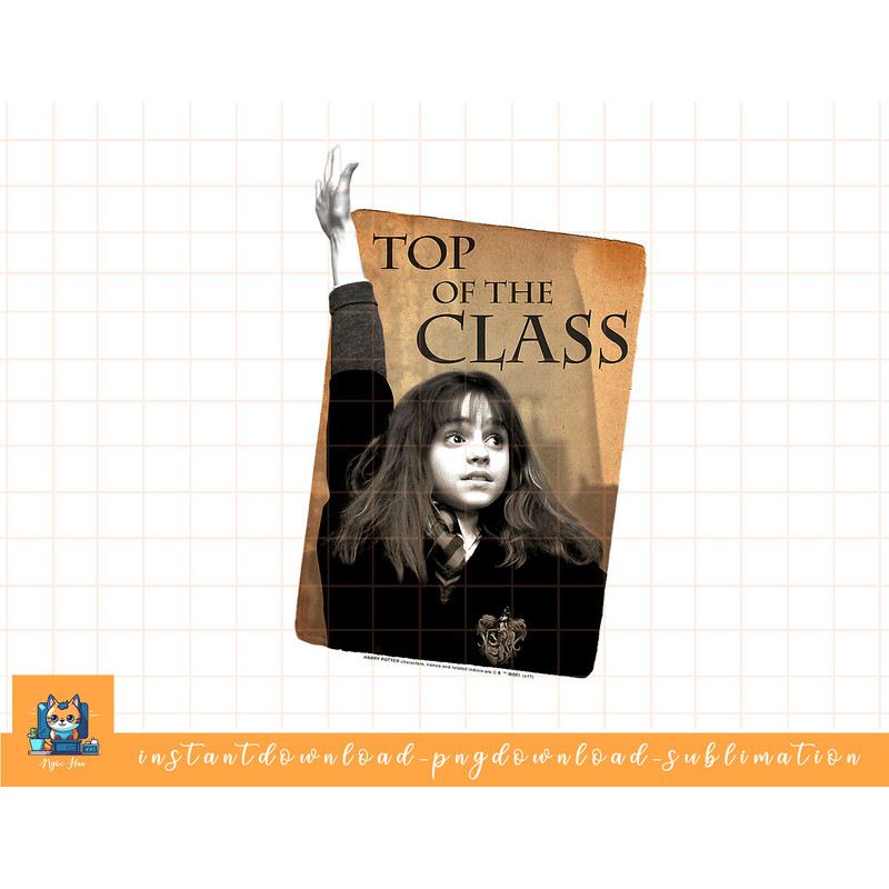 Harry Potter Hermione Top of the Class png, sublimate, digital download.jpg