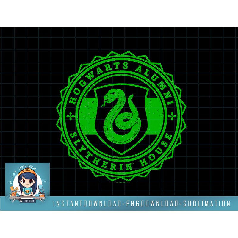 Harry Potter Hogwarts Alumni Slytherin House png, sublimate, digital download.jpg