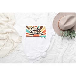 south dakota state shirts, south dakota state map shirt, south dakota travel gifts, south dakota clothing, south dakota