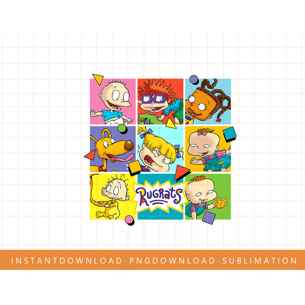Rugrats Squad Squares png, sublimate, digital print.jpg