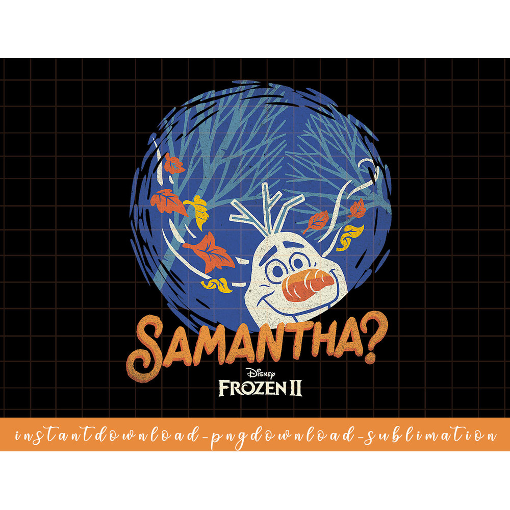 Disney Frozen 2 Olaf Samantha Circle Portrait png, sublimate, digital download.jpg