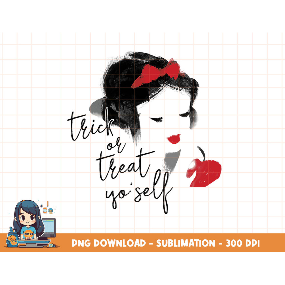 Disney Snow White Halloween Trick Or Treat Yourself Ink png, sublimation, digital print.jpg