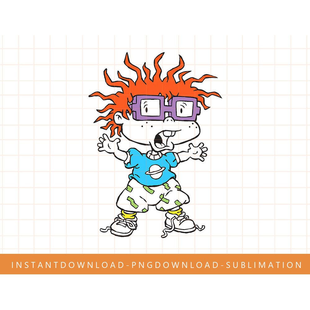 Rugrats Surprised Chuckie Finster png, sublimate, digital print.jpg