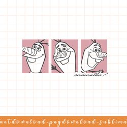 disney frozen 2 olaf samantha panels png, sublimate, digital download