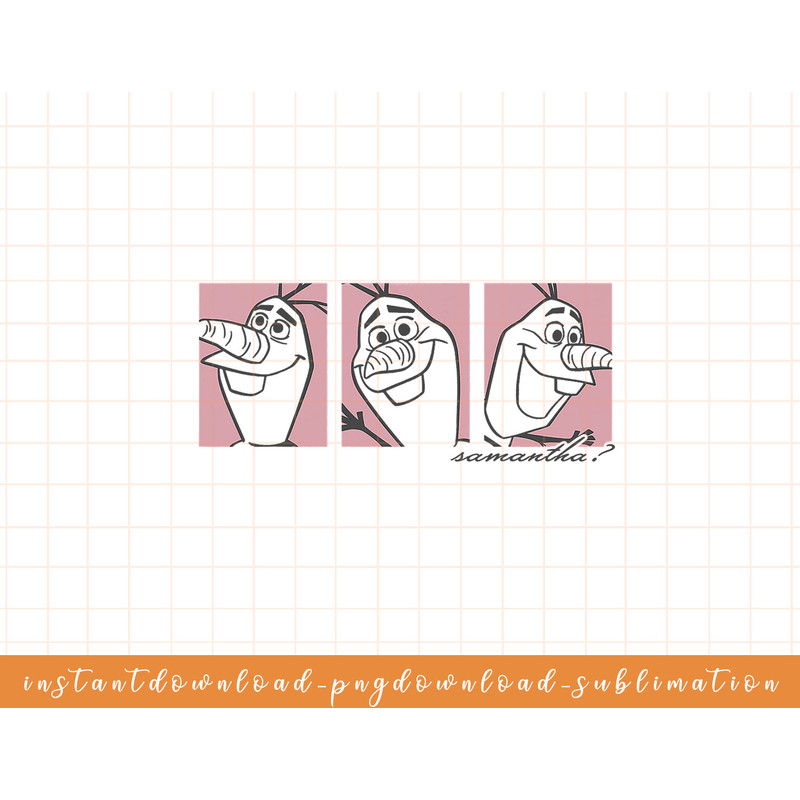 Disney Frozen 2 Olaf Samantha Panels png, sublimate, digital download.jpg