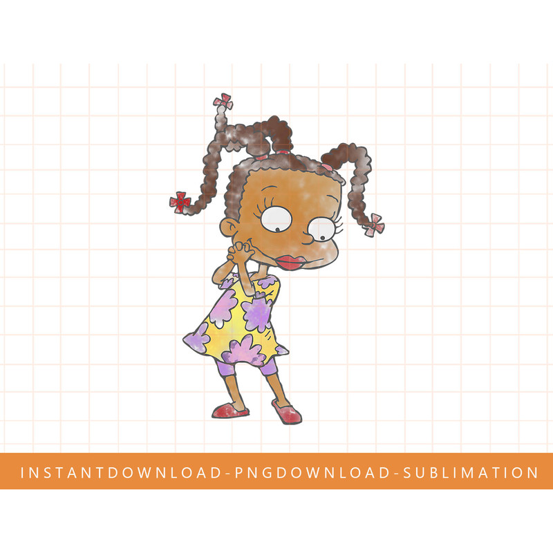 Rugrats Susie Cute Pose Watercolor Portrait Graphic png, sublimate, digital print.jpg