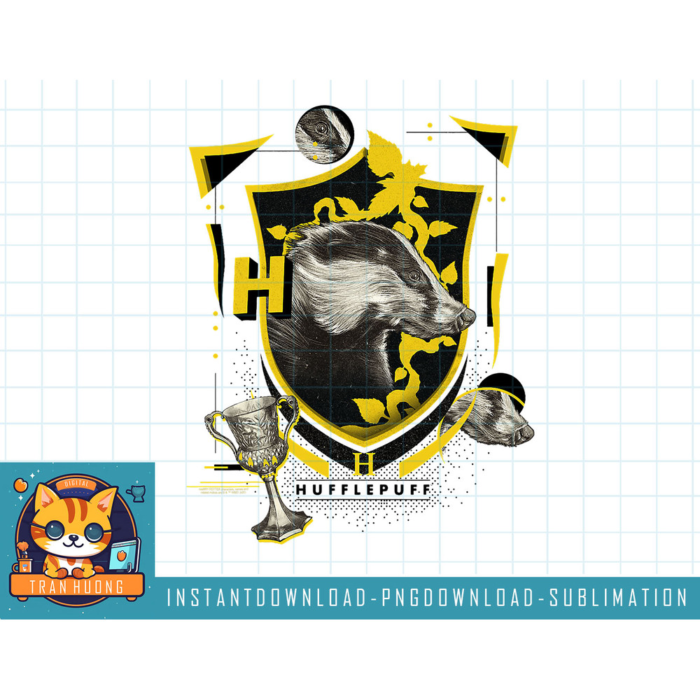 Harry Potter Hufflepuff Magicial Mischief Level Up Crest png, sublimate, digital download.jpg