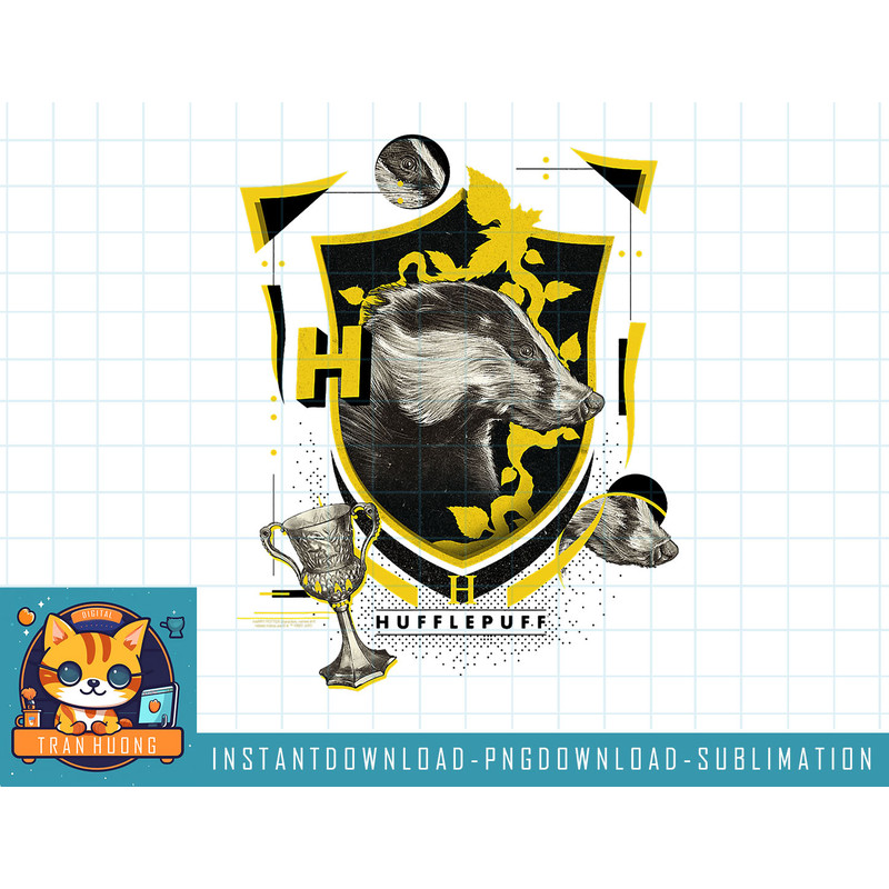 Harry Potter Hufflepuff Magicial Mischief Level Up Crest png, sublimate, digital download.jpg