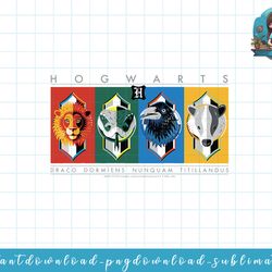 harry potter hogwarts house symbols png, sublimate, digital download