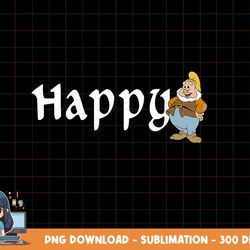 disney snow white happy leaning on name banner png, sublimation, digital print