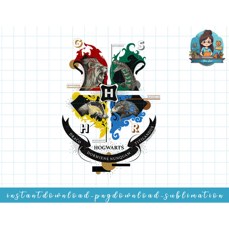 Harry Potter Hogwarts Magicial Mischief Level Up Crest png, sublimate, digital download.jpg