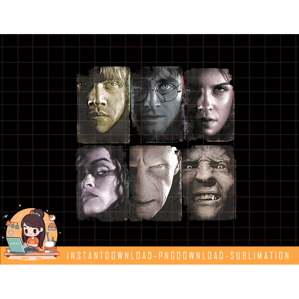 Harry Potter Horizontal Heads png, sublimate, digital download.jpg