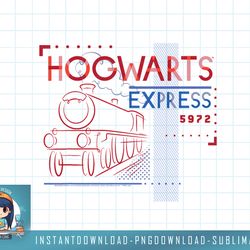 Harry Potter Hogwarts Express Line Drawing png, sublimate, digital download