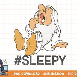 disney snow white hashtag sleepy graphic t-shirt png, sublimation, digital print