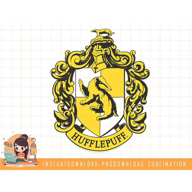 Harry Potter Hufflepuff Crest png, sublimate, digital download.jpg
