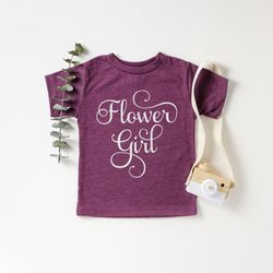 flower girl t-shirt, cute flower girl tee, wedding shirts, ring bearer outfit, flower girl shirt, kids flower girl garme