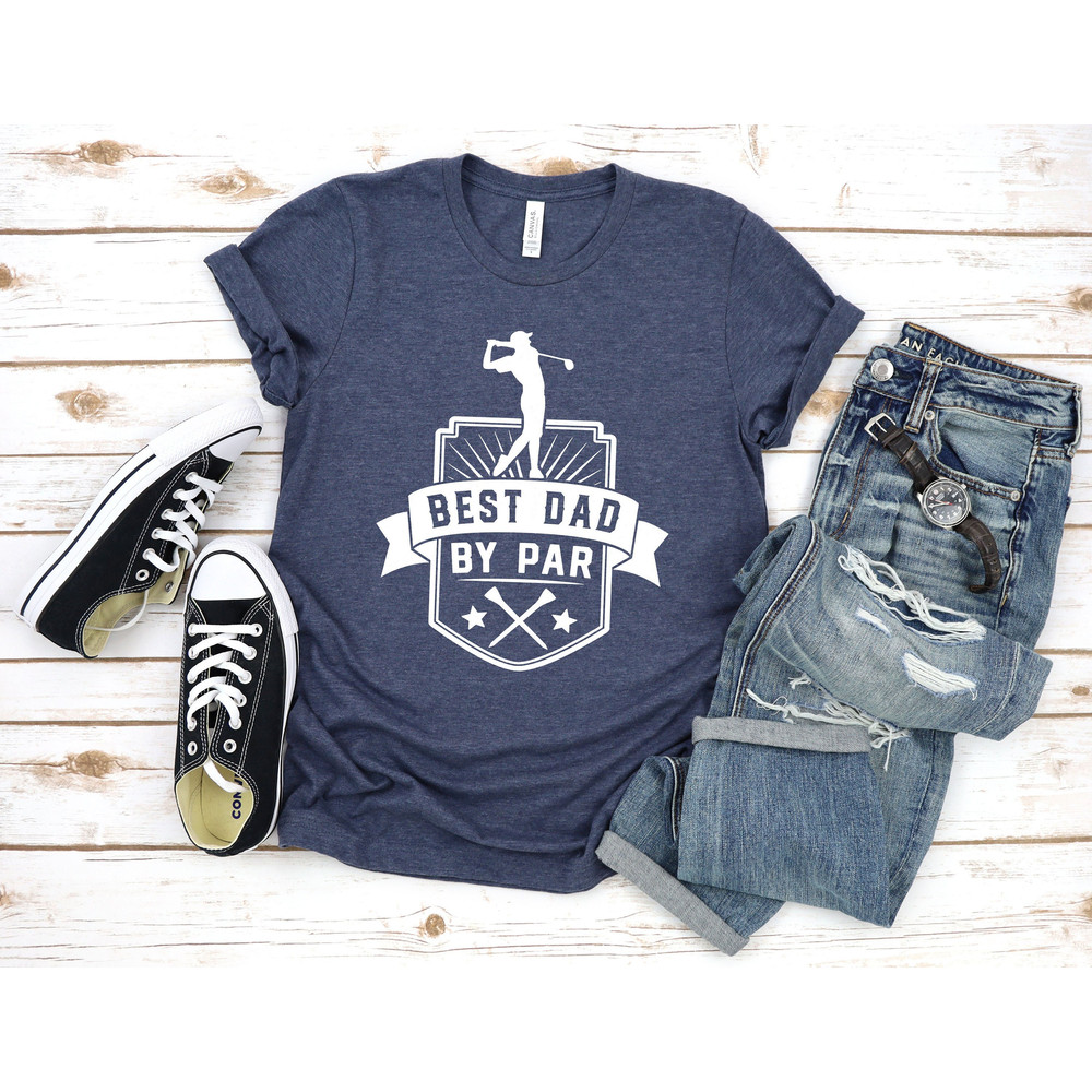 Gift for Dad Crewneck Shirt, Best Dad By Par Tee, Golf Gift Tshirt, Fathers Day Gift for Dad T-Shirt, Golfing, Unisex Shirt, Gift for Him - 1.jpg