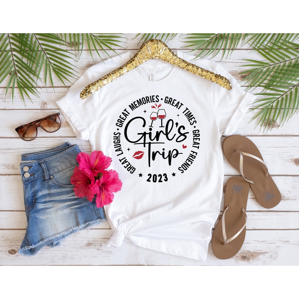 Girls Trip 2023 Shirt, 2023 Girls Trip Shirts, Cheaper Than Therapy, Girls Vacation Tshirts, Girls Weekend Trip Shirt, Vacay Mode Shirt - 1.jpg