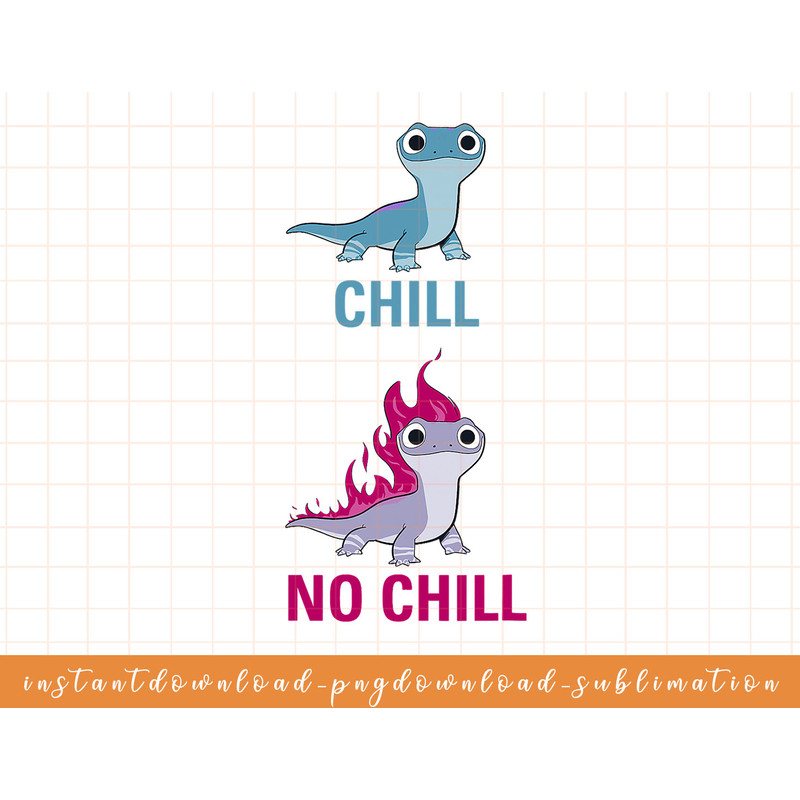 Disney Frozen 2 Salamander Chill vs No Chill png, sublimate, digital download.jpg