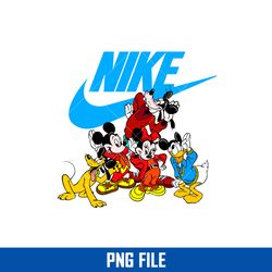 disney friends nike png, disney swoosh png, nike logo png, disney png digital file