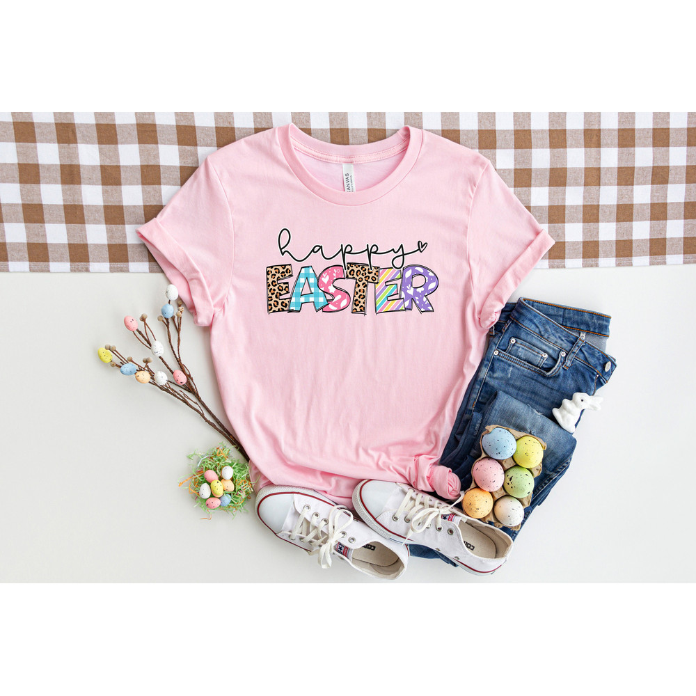 Happy Easter Shirt, Happy Easter Bunnies Shirt, Bunny Shirt, easter Bunny Shirt, Cute Easter Shirt, Leopard Bunny Shirt, Easter Matching Tee - 3.jpg