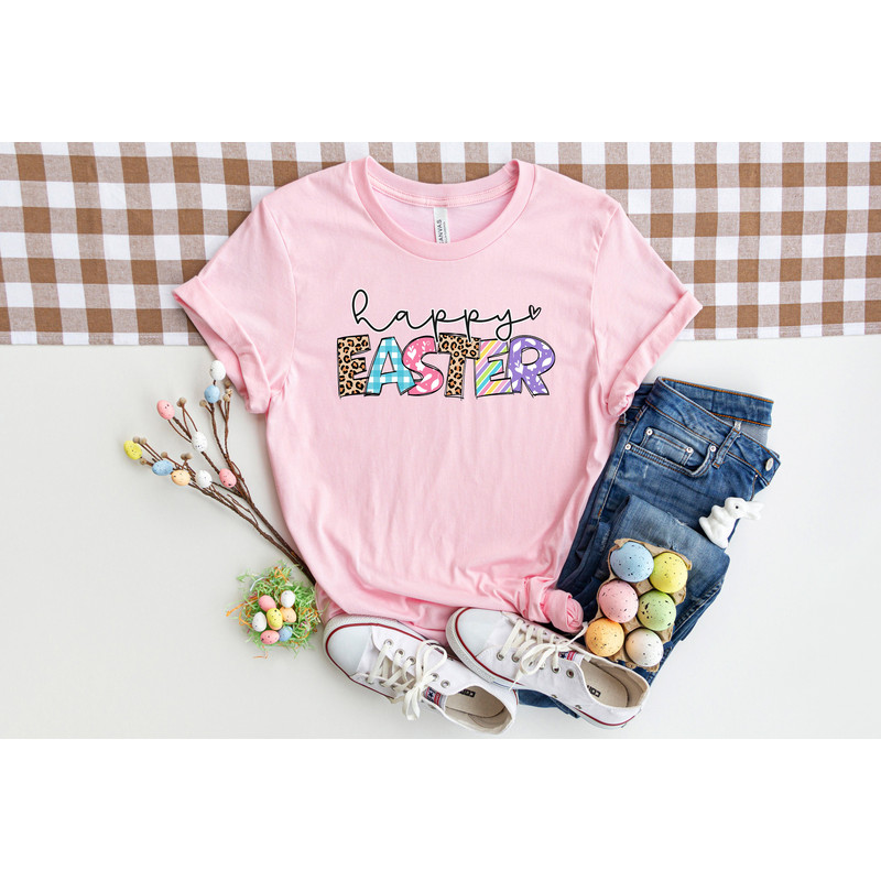 Happy Easter Shirt, Happy Easter Bunnies Shirt, Bunny Shirt, easter Bunny Shirt, Cute Easter Shirt, Leopard Bunny Shirt, Easter Matching Tee - 3.jpg