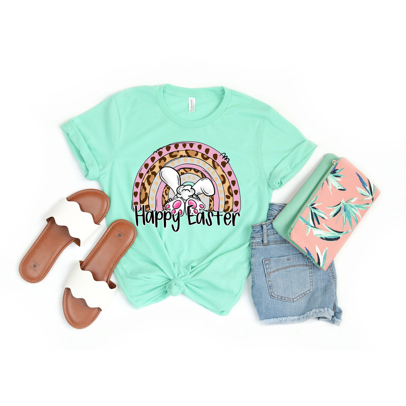 Happy Easter Shirt, Happy Easter Rainbow Shirt, Womens Easter Shirt, Easter Day, Cute Easter Shirt ,Easter Family Shirt,Easter Shirt - 1.jpg