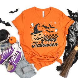 happy hallothanksmas wine shirt , cute drinking t-shirt , funny festival tee - women christmas shirt - thanksgiving tee