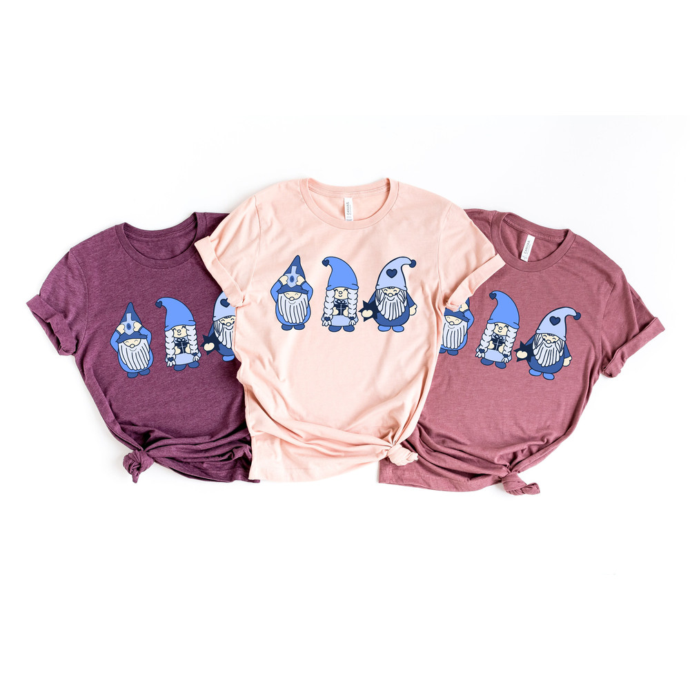 Happy Hanukkah Gnomes Shirt - Holiday Hanukkah Shirt - Jewish Kids Holiday Raglan - Jewish Hanukkah Boys Girls Shirt - 3.jpg