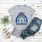 Happy Hanukkah T-Shirt, Menorah Hanukkah, Blue Rainbow Lit Shirt, Jewish Shirt, Chanukah Shirt, Gift For Hanukkah - 1.jpg
