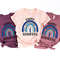 Happy Hanukkah T-Shirt, Menorah Hanukkah, Blue Rainbow Lit Shirt, Jewish Shirt, Chanukah Shirt, Gift For Hanukkah - 3.jpg