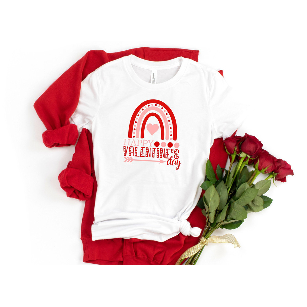 Happy Valentines Day Rainbow Shirt,Mommys Valentine Shirt,Matching Valentines Couples Shirts,Heart Rainbow Shirt,Anniversary Shirt - 1.jpg