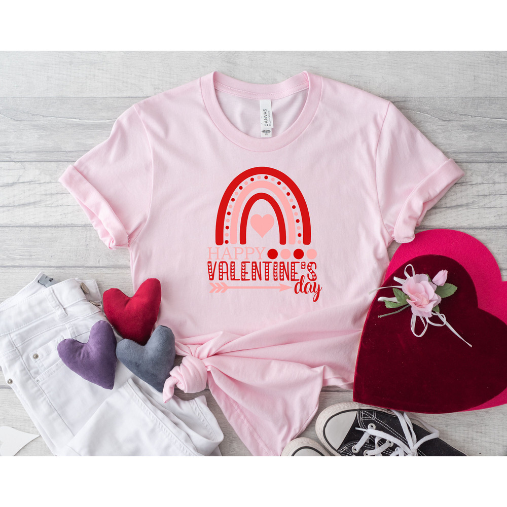 Happy Valentines Day Rainbow Shirt,Mommys Valentine Shirt,Matching Valentines Couples Shirts,Heart Rainbow Shirt,Anniversary Shirt - 3.jpg