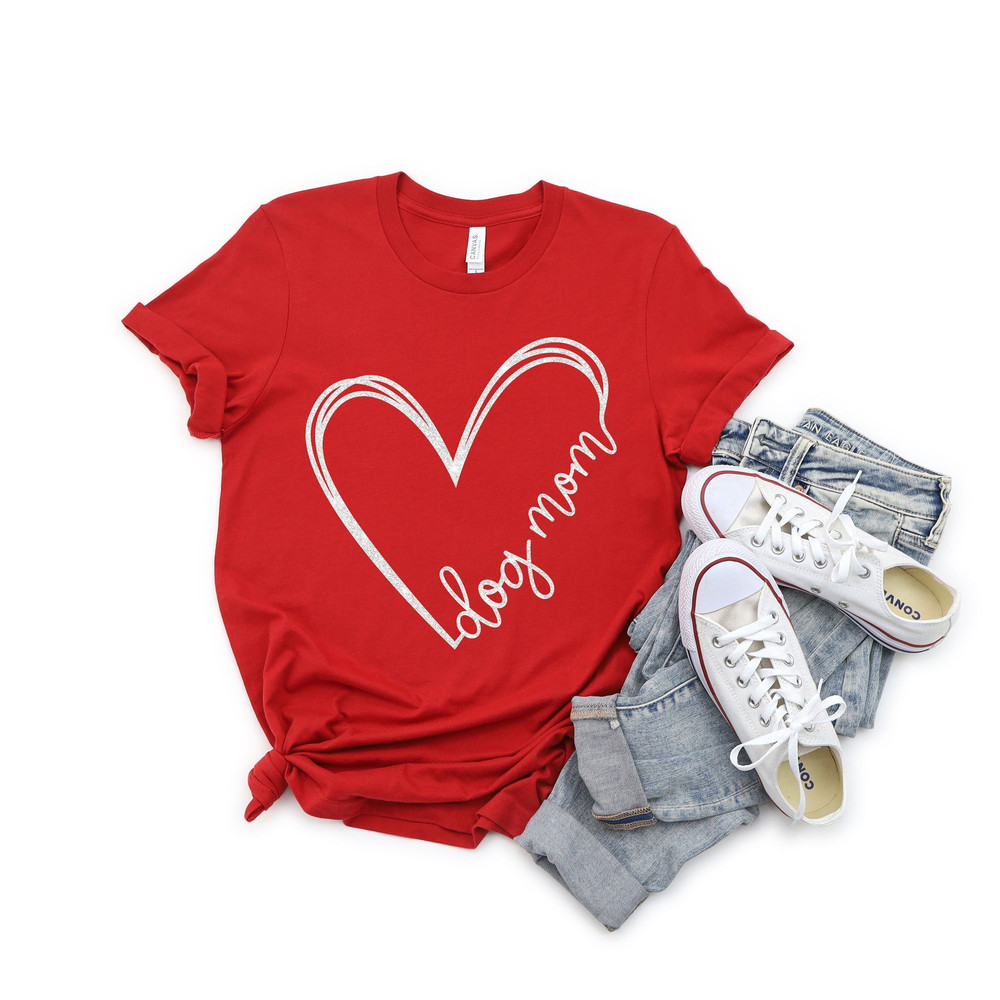 Heart Dog Mom Shirt, Dog Mom Gift, Dog Mom Tee, Gift For Dog Mother, Dog Mama Tshirt, Mothers Day Gift - 3.jpg